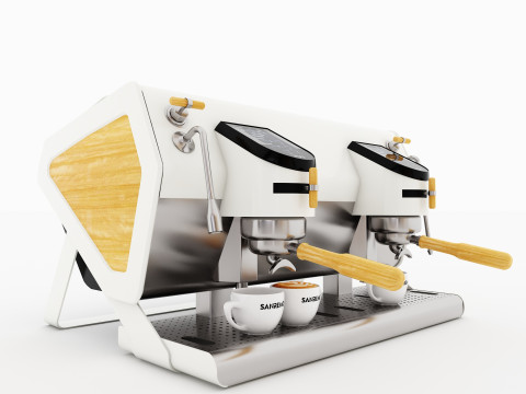 YOU2 산레모 커피메이커 CM08 3D 모델