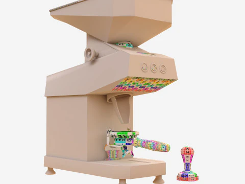 Macinacaff&egrave; Swan CM09 Modello 3D