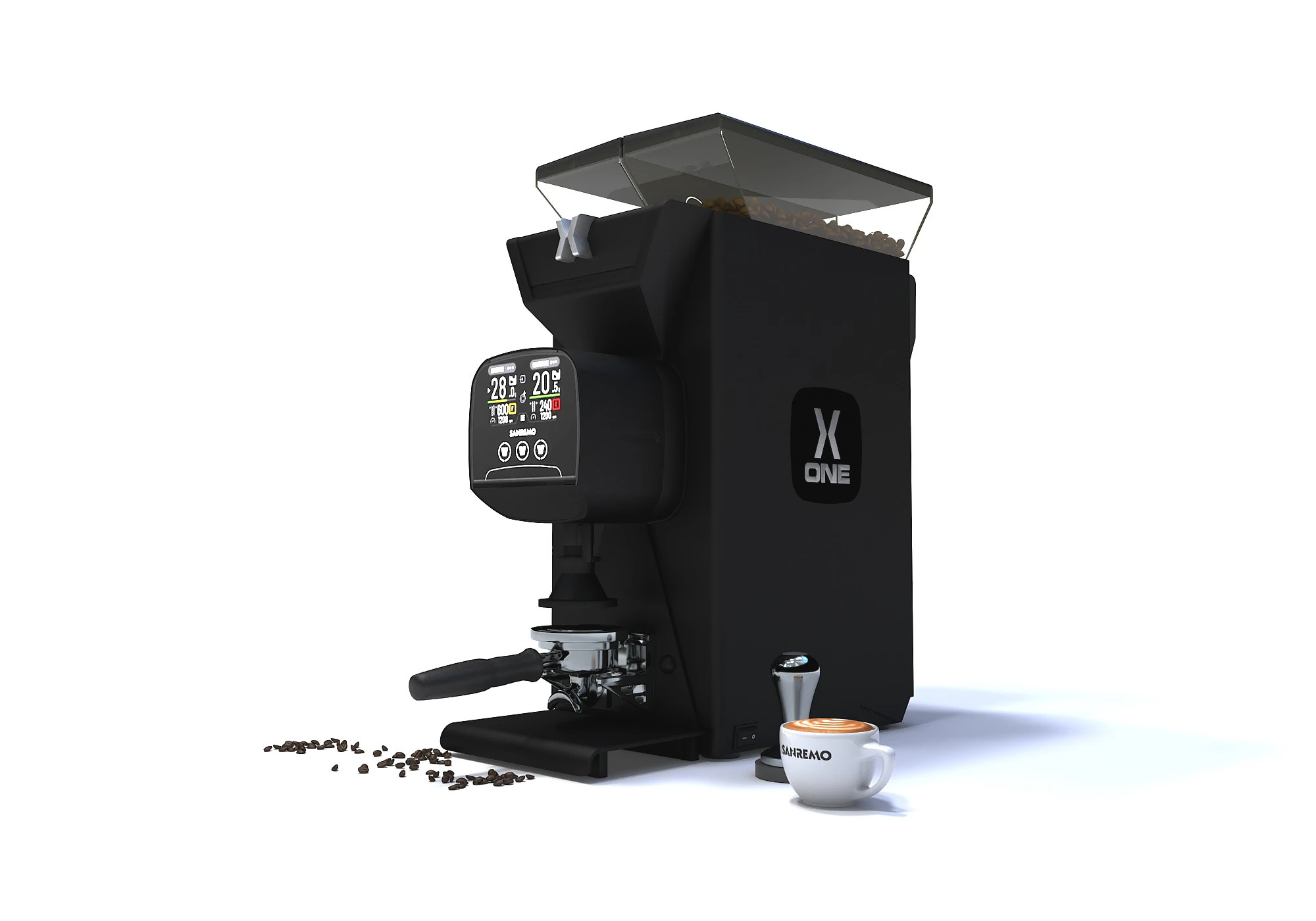 X-One Sanremo Grinder CM010 3D Model .c4d .max .obj .3ds .fbx .stl .blend