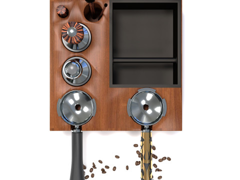 バリスタ コーヒーステーション 01 CM011 3Dモデル