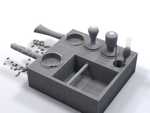 バリスタ コーヒーステーション 01 CM011 3Dモデル