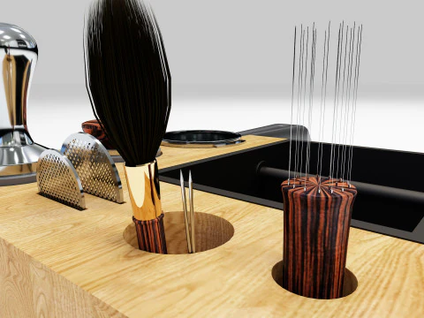 Barista Coffee Station 02 CM012 3D Model