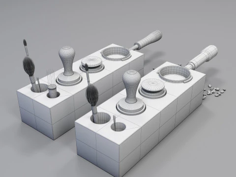 Barista Coffee Station 03 CM013 3D Model