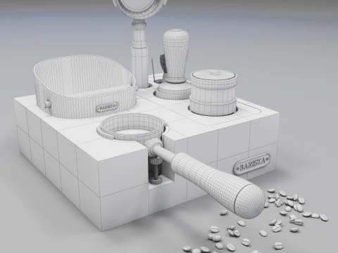 Barista Coffee Station 04 CM014 3D Model