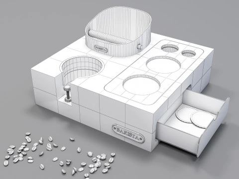 Barista Coffee Station 04 CM014 3D Model