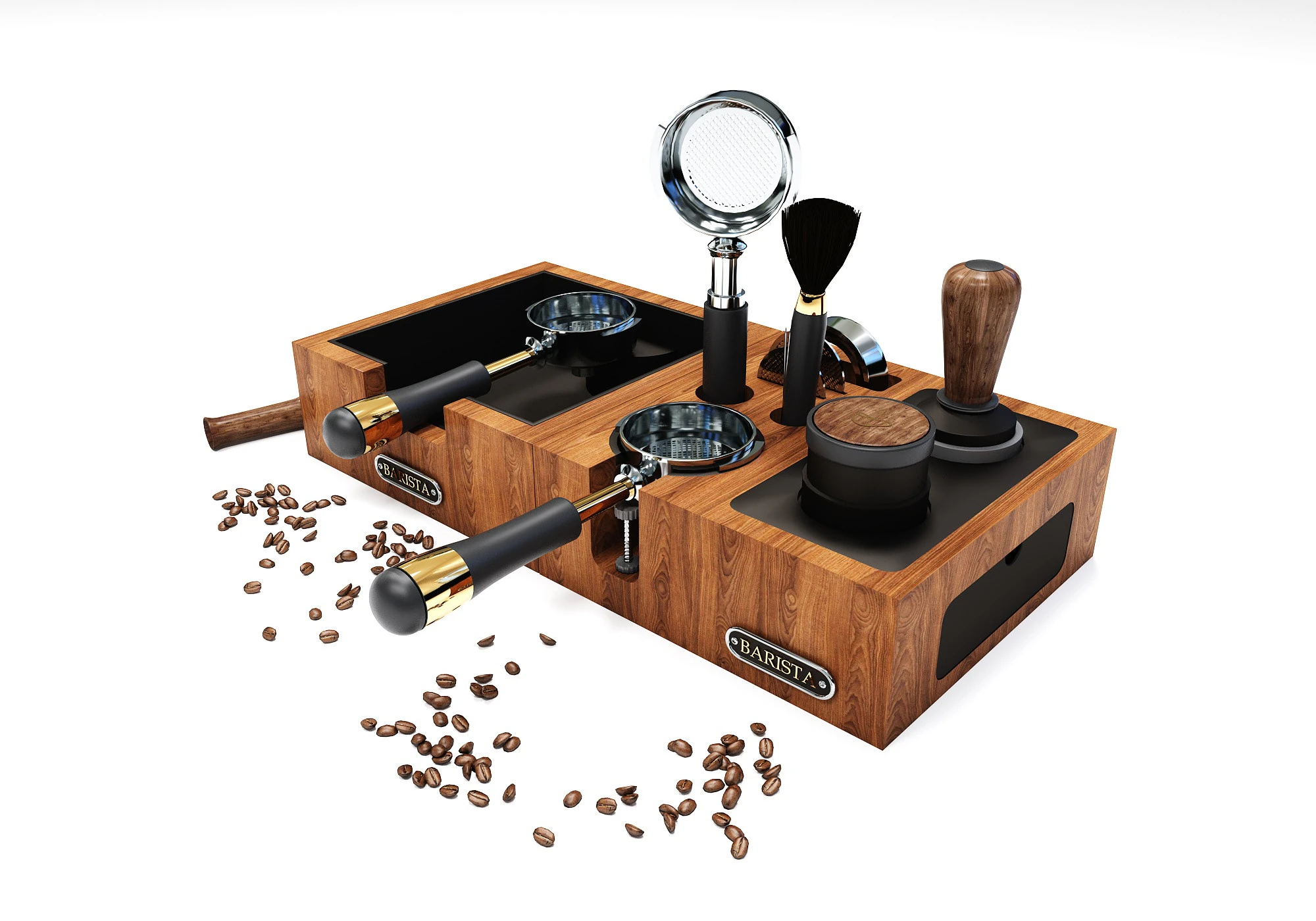Barista Coffee Station 05 CM015 3D Model .c4d .max .obj .3ds .fbx .stl .blend