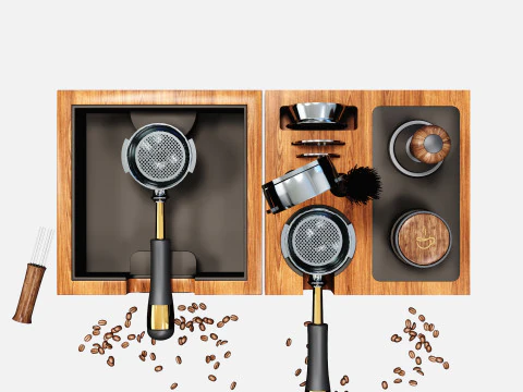 Barista Coffee Station 05 CM015 3D Model