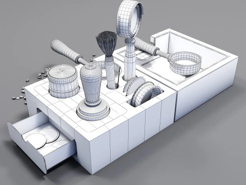 Barista Coffee Station 05 CM015 3D Model