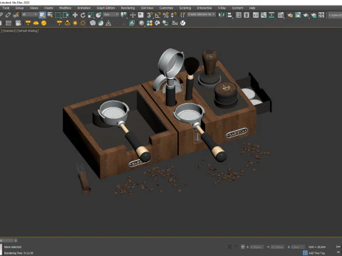 Barista Coffee Station 05 CM015 3D Model