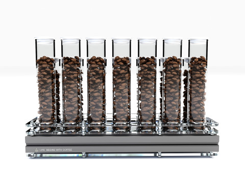 Expositor de gr&atilde;os de caf&eacute; 02 CM017 Modelo 3D