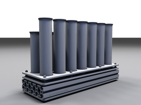 Expositor de gr&atilde;os de caf&eacute; 02 CM017 Modelo 3D