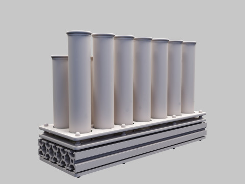 Expositor de gr&atilde;os de caf&eacute; 02 CM017 Modelo 3D