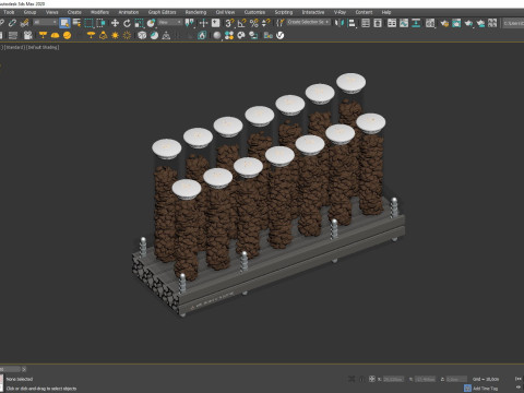 Expositor de gr&atilde;os de caf&eacute; 02 CM017 Modelo 3D