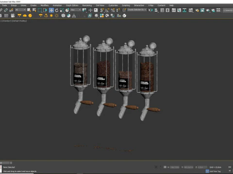 Coffee Bean Dispenser 01 CM21 3D Model