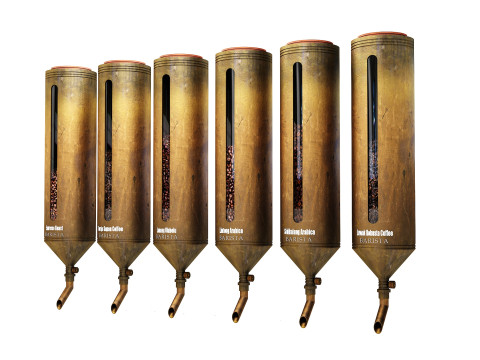 Dispensador de Gr&atilde;os de Caf&eacute; 02 CM22 Modelo 3D