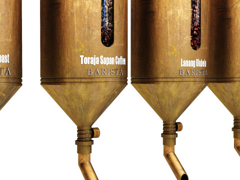 Coffee Bean Dispenser 02 CM22 3D Model