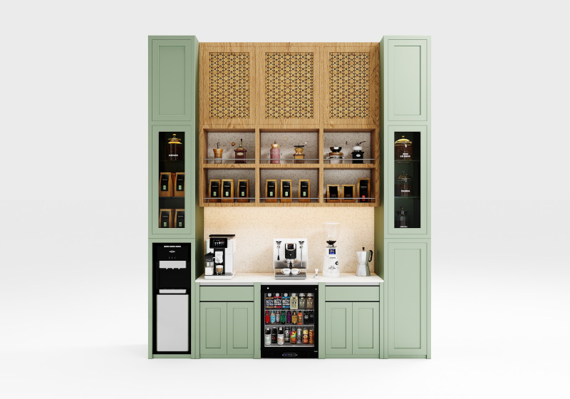 Kącik kawowy CC3 Model 3D .c4d .max .obj .3ds .fbx .stl .blend 