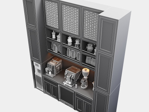 Kącik kawowy CC3 Model 3D
