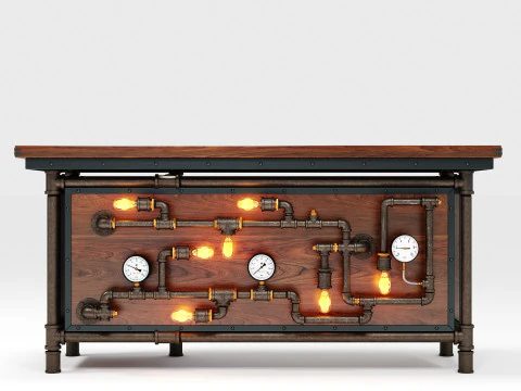Office Desk OD01 3D Model
