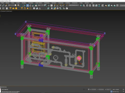 Office Desk OD01 3D Model