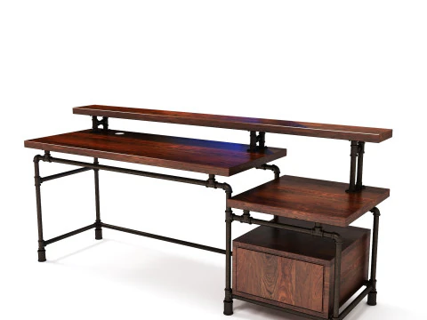 B&uuml;roschreibtisch OD02 3D Modell