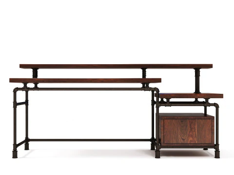 B&uuml;roschreibtisch OD02 3D Modell