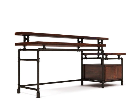 B&uuml;roschreibtisch OD02 3D Modell