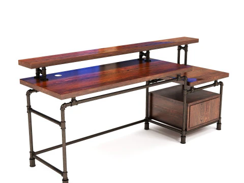 B&uuml;roschreibtisch OD02 3D Modell