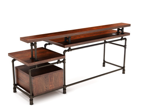 Стіл офісний OD02 3D Модель