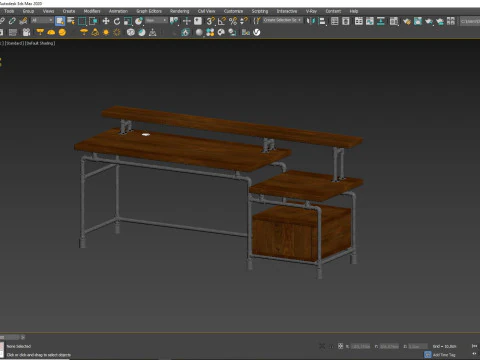 B&uuml;roschreibtisch OD02 3D Modell