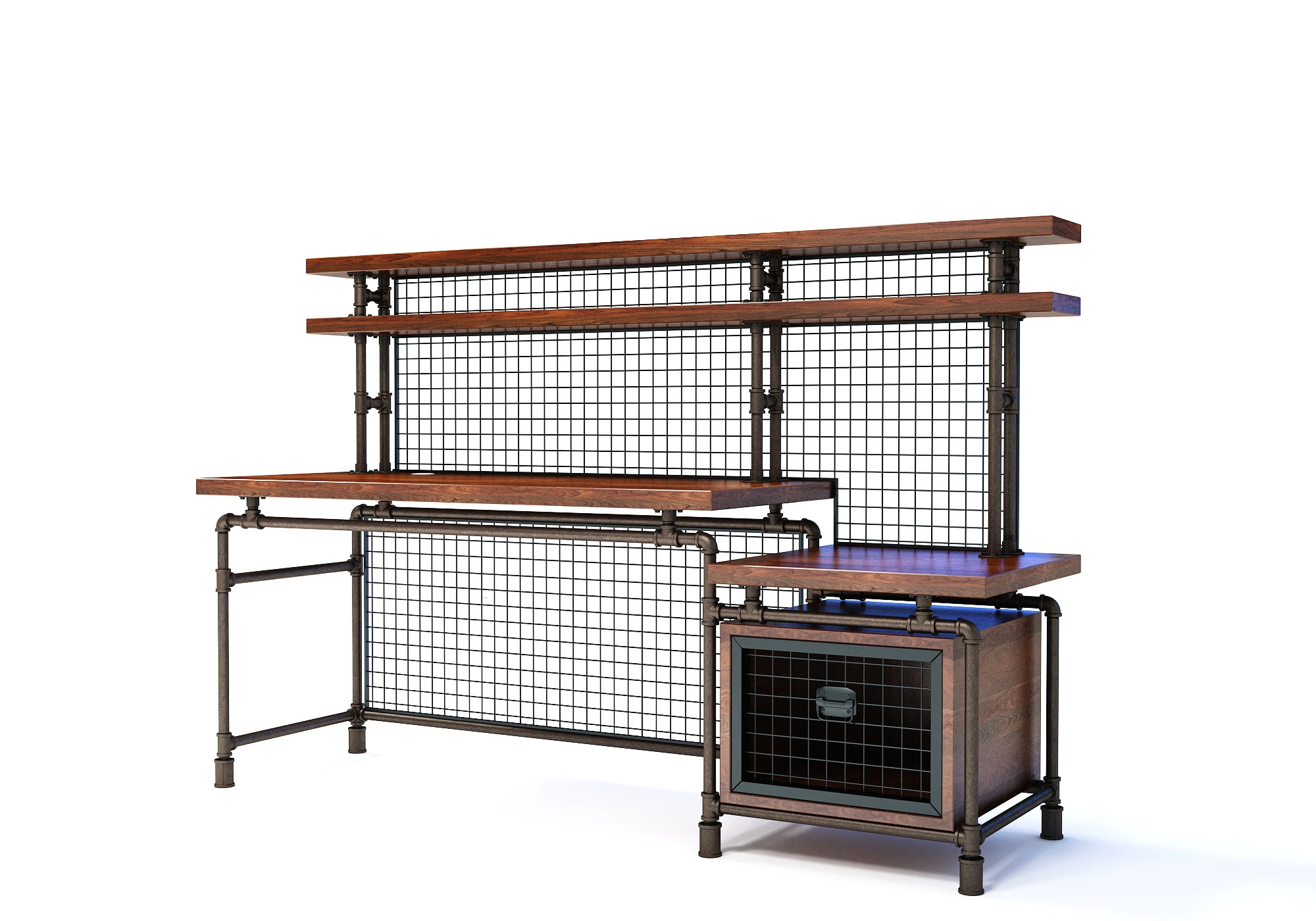 Office Desk OD03 3D Model .c4d .max .obj .3ds .fbx .stl .blend 
