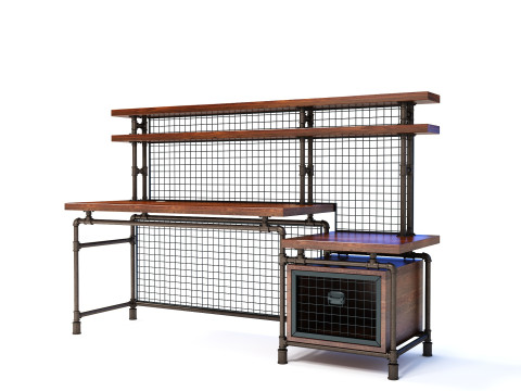 Escritorio de oficina OD03 Modelo 3D