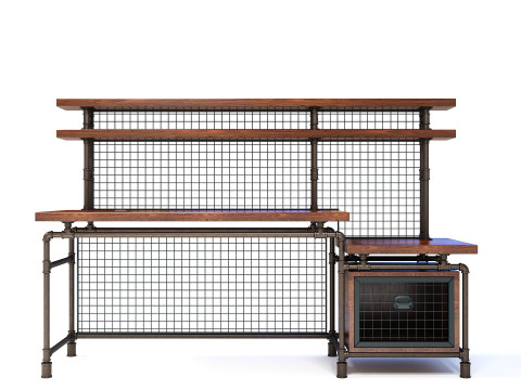 Escritorio de oficina OD03 Modelo 3D