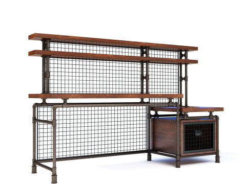 Escritorio de oficina OD03 Modelo 3D