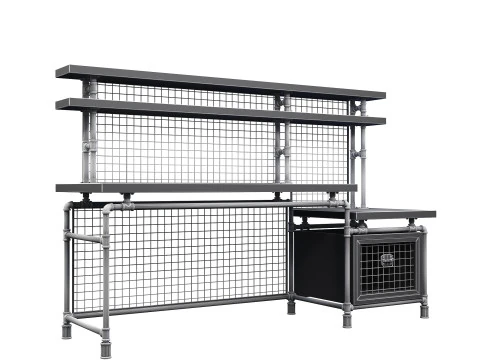 Office Desk OD03 3D Model