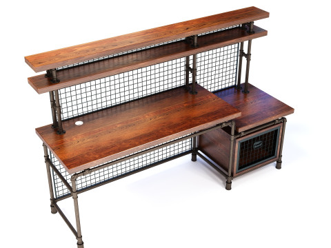 Escritorio de oficina OD03 Modelo 3D