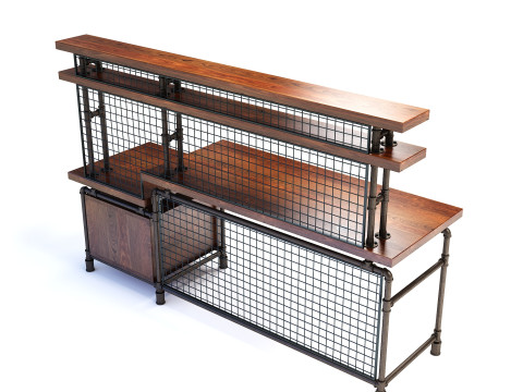 Escritorio de oficina OD03 Modelo 3D