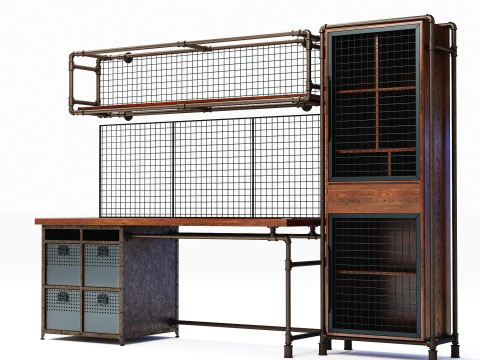 Office Desk OD04 3D Model