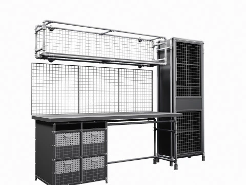Office Desk OD04 3D Model