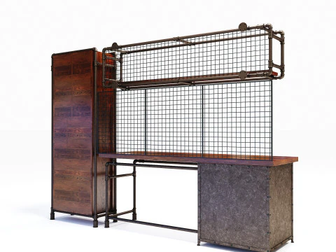 Office Desk OD04 3D Model
