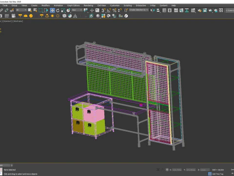 Office Desk OD04 3D Model