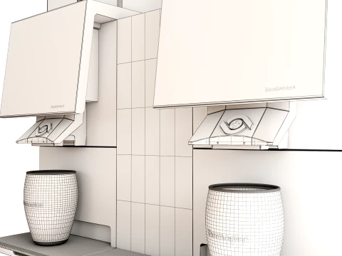 BlackWhite4 compact TwinTower CM26 3D Model