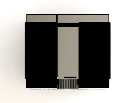 BlackWhite4 compact TwinTower CM26 3D Model