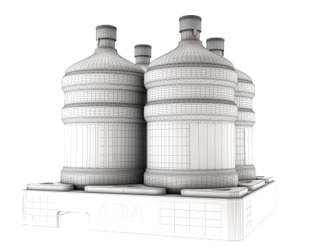 Pallet for Water Bottle Gallon 19 litre 3D Model