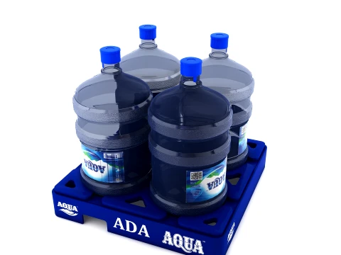 Pallet for Water Bottle Gallon 19 litre 3D Model