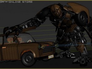 robot decepticon 3D मॉडल