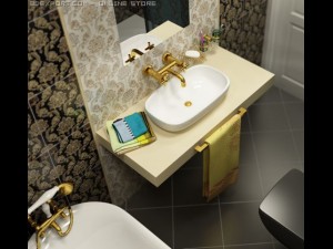 modern bathroom Model 3D