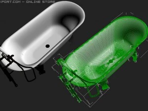 modern bathroom 3D Model