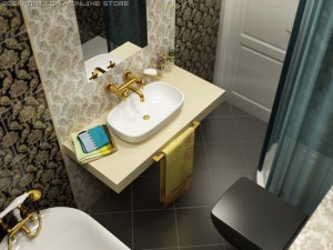 modern bathroom Modèle 3D