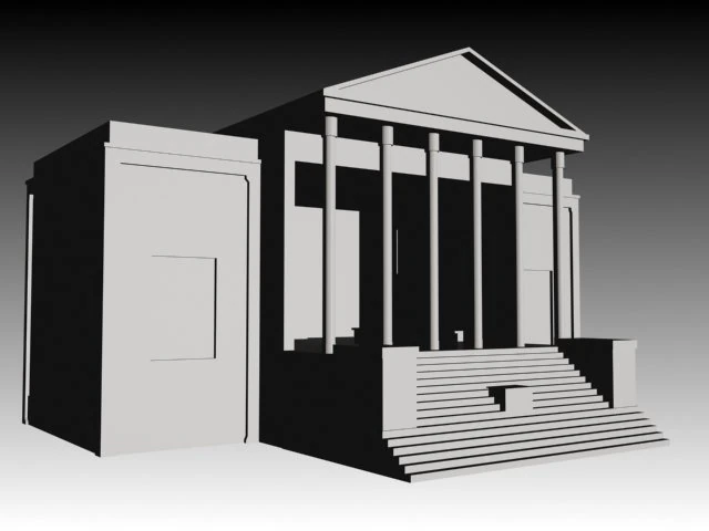 antico tempio Modello 3D .c4d .max .obj .3ds .fbx .stl .blend 